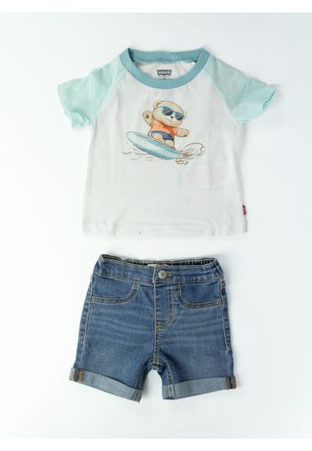 Completo T-Shirt+Short Denim