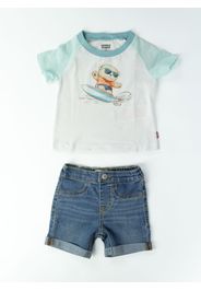 Completo T-Shirt+Short Denim