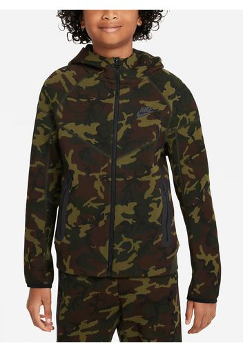 Felpa Tech Camo Full Zip Ragazzo