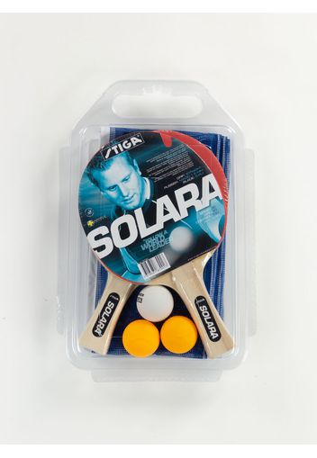 Set Da Ping Pong Solara 2 Racchette+3Palline+Rete E Tendirete