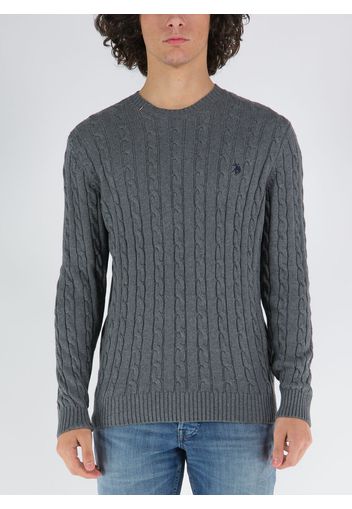 Maglione Treccia Girocollo