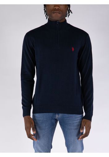 Maglione 1/2 Zip Misto Cotone