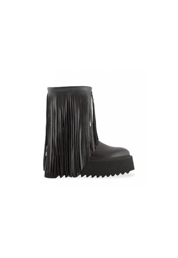 Coachella leather boots with fringes