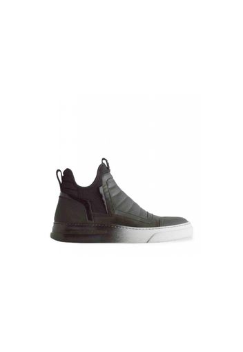 Damper mid sneaker nera slip on con suola sfumata