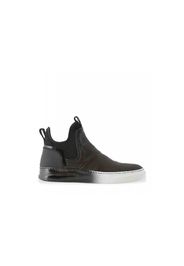 Dreamer mid sneaker nera slip on con suola sfumata