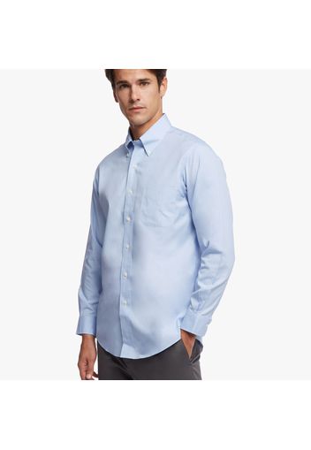 Camicia elegante Milano slim fit in pinpoint non-iron, colletto button-down - male Azzurro 14H