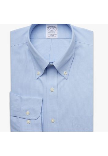 Camicia elegante Regent regular fit in pinpoint non-iron, colletto button-down - male Celeste 15