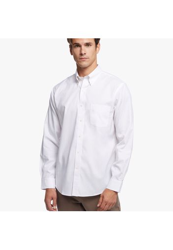 Camicia elegante Regent regular fit in pinpoint stretch non-iron, colletto button-down - male Bianco 14H