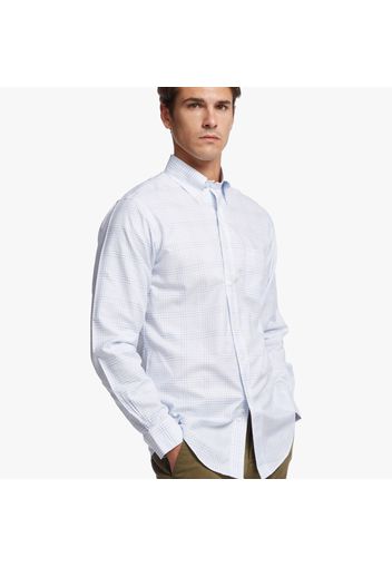 Camicia elegante Regent regular fit in Oxford BrooksCool non-iron, colletto button-down - male Quadri azzurri 17H