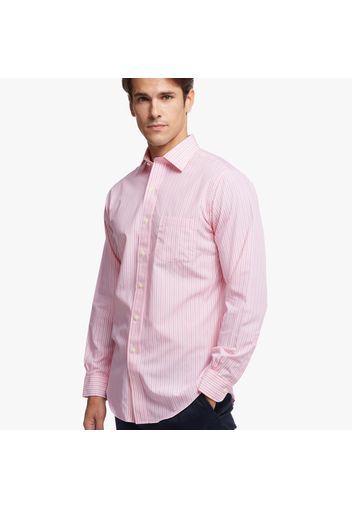 Camicia elegante Regent regular fit in cotone Oxford stretch non-iron, colletto Ainsley, a scacchi - male Righe rosa 14H