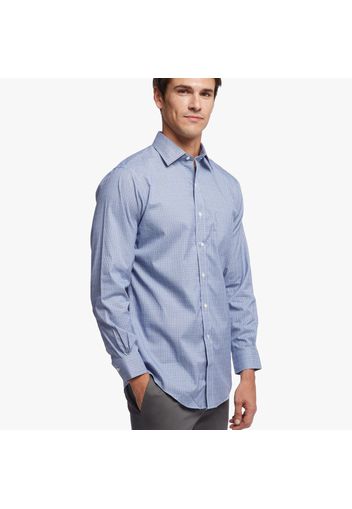 Camicia elegante Regent regular fit in cotone Oxford stretch non-iron, colletto Ainsley, a scacchi - male Quadri celesti 15