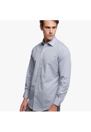 Camicia elegante Regent regular fit in cotone Oxford stretch non-iron, colletto Ainsley, a scacchi - male Quadri blu ghiaccio 15