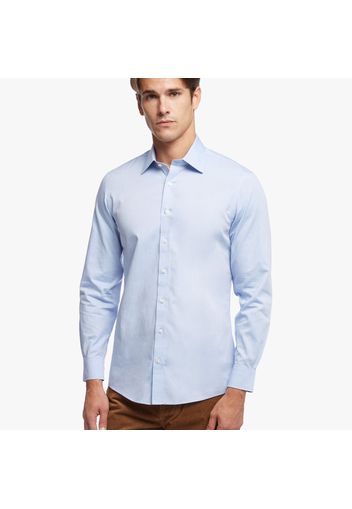 Camicia elegante Milano slim fit in pinpoint non-iron, colletto Ainsley - male Azzurro 14H