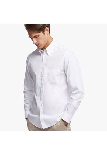 Camicia elegante Milano slim fit in pinpoint non-iron, colletto button-down - male Bianco 14H