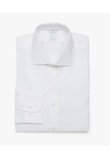 Milano Fit Non-iron Dress Shirt, English Spread Collar - Male Dress Shirts White 15h