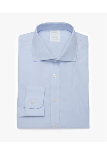 Milano Fit Non-iron Dress Shirt, English Spread Collar - Male Dress Shirts Light/pastel Blue 15h