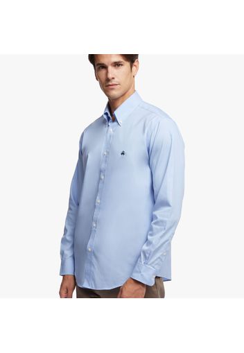 Camicia sportiva Regent regular fit in pinpoint non-iron, colletto button-down - male Azzurro L