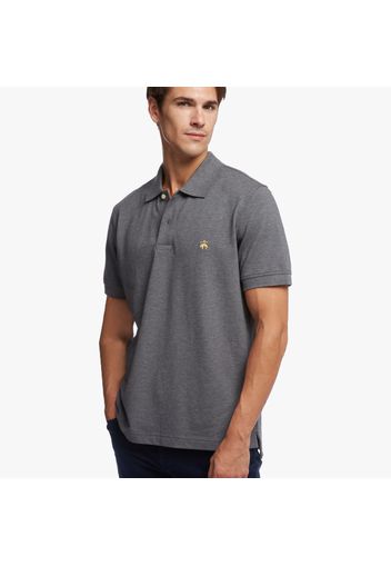 Polo slim fit a maniche corte in cotone Supima - male Grigio L