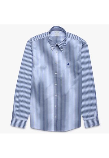 Camicia sportiva Milano slim fit in cotone, colletto button-down - male Blu Bengala L