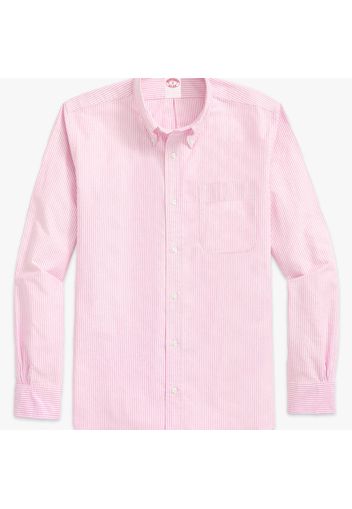 Polo Original a righe in Oxford con colletto button-down - male Rosa S