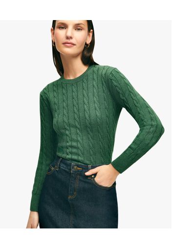 Dark Green Cotton Sweater - Donna Maglieria Dark Green S