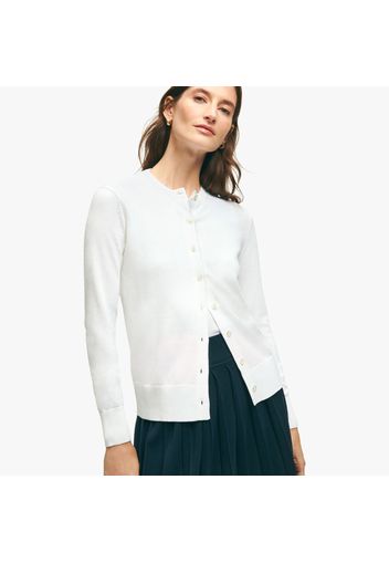 Cardigan in cotone Supima - female Bianco XL
