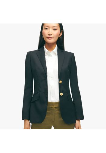 Wool Two-Button Blazer - female Navy 0