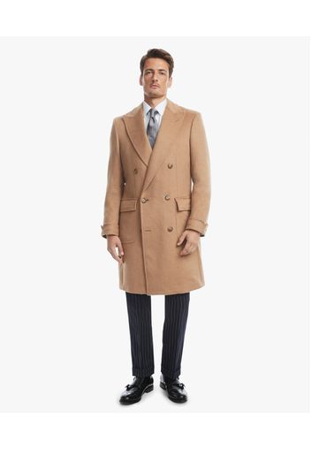 Tan Camel Hair Coat - Uomo Capispalla Casual Beige 50