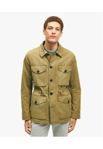 Medium-green Cotton Field Jacket - Uomo Capispalla Casual Medium Green L