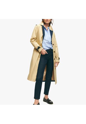 Water-Repellent Cotton Trench Coat - female Dark Beige XS