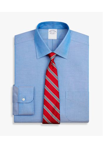Camicia Blu Slim Fit Non-iron In Cotone Elasticizzato Con Collo Ainsley - Uomo Camicie Eleganti Blu 16h