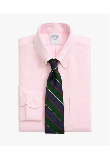 Camicia Rosa Regular Fit Non-iron In Cotone Oxford Con Colletto Button-down - Uomo Camicie Eleganti Rosa 15h