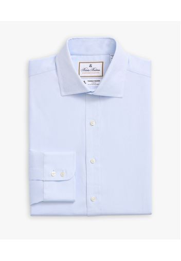 Camicia Azzurra Regular Fit  X Thomas Mason In Cotone Con Collo Semi Francese - Uomo Camicie Eleganti Blu 17