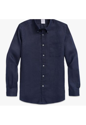 Camicia sportiva in lino irlandese - male Navy M