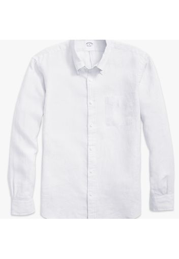 Camicia sportiva Regent regular fit in lino irlandese - male Bianco S