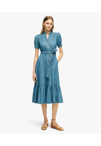 Blue Cotton Dress - Donna Vestiti E Gonne Denim 8