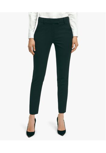 Black Stretch Wool Blend Tuxedo Pants - Donna Pantaloni Casual Black 2