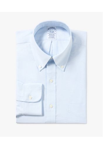 Light Blue Regular-fit Non-iron Stretch Cotton Shirt With Button-down Collar - Uomo Camicie Eleganti Pastel Blue 15