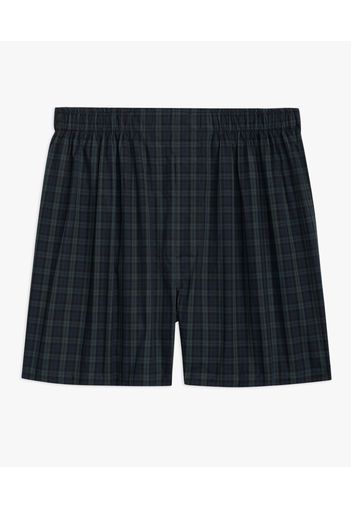 Blue Cotton Poplin Tartan Boxers - Uomo Intimo Open Blue L