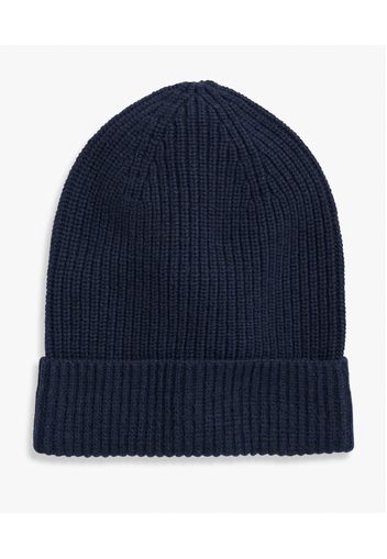 Cappello A Cuffia In Lana E Cachemire Blu Navy - Uomo Sciarpe Navy One Size