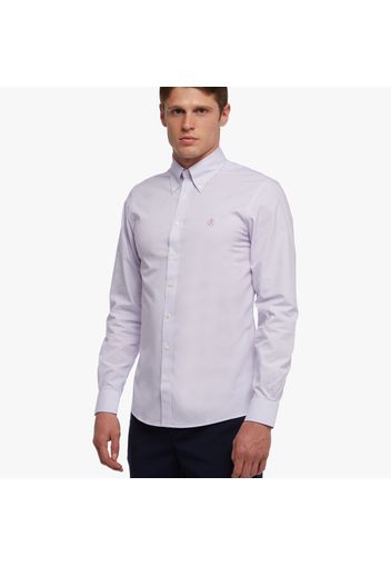 Supima Cotton Non-Iron Button Down Dress Shirt - male Light/Pastel Purple 18