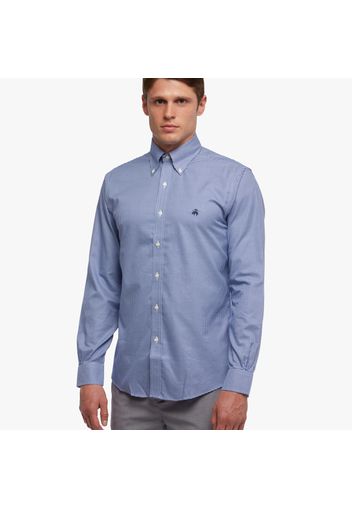 Supima Cotton Non-Iron Button Down Dress Shirt - male Blue 18