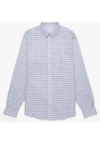 Supima Cotton Non-Iron Button Down Dress Shirt - male Blue 18