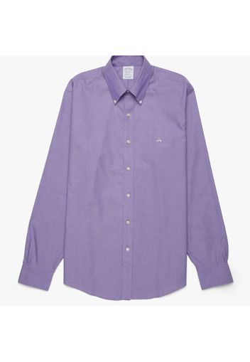 Supima Cotton Non-Iron Button Down Dress Shirt - male Purple 18