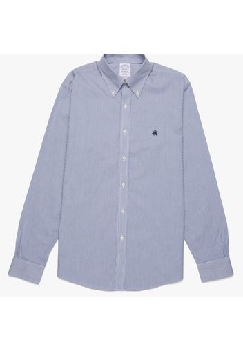 Supima Cotton Non-Iron Button Down Dress Shirt - male Blue 18