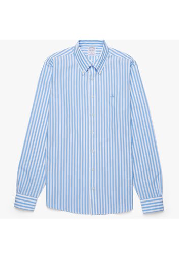 Supima Cotton Non-Iron Button Down Dress Shirt - male Light/Pastel Blue 18