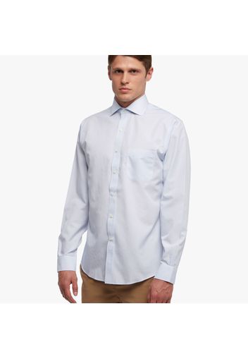 Regent Fit Non-Iron Spread Collar Dress Shirt - male Blue 18