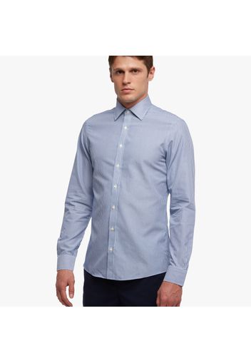 Milano Slim Fit Non-Iron Ainsley Collar Dress Shirt - male Blue 16H