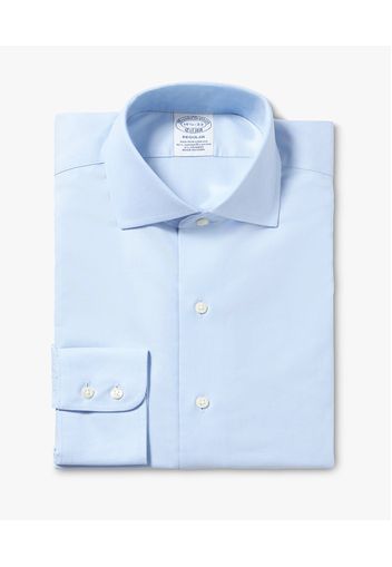 Pastel Blue Slim-fit Non-iron Stretch Cotton Shirt With English Spread Collar - Uomo Camicie Eleganti Pastel Blue 16