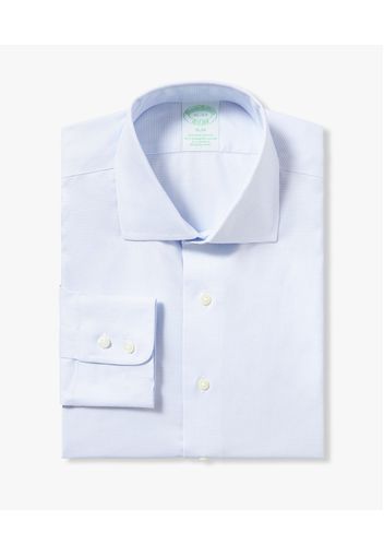 Pastel Blue Slim-fit Non-iron Stretch Cotton Shirt With English Spread Collar - Uomo Camicie Eleganti Pastel Blue 16